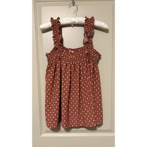 Entro Top Blouse Ruffle Strap Tank Womens Size L Flowy Boho